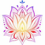 Fleur de lotus indienne typée ayurvéda et bien-être dans sa vie, pour trouver le secret du bonheur
