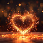 Coeur lumineux symbolisant l'ouverture du coeur